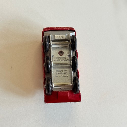 Matchbox Lesney No. 63 Foamite Crash Tender – Missing Accessories – Used - Picture 12 of 16