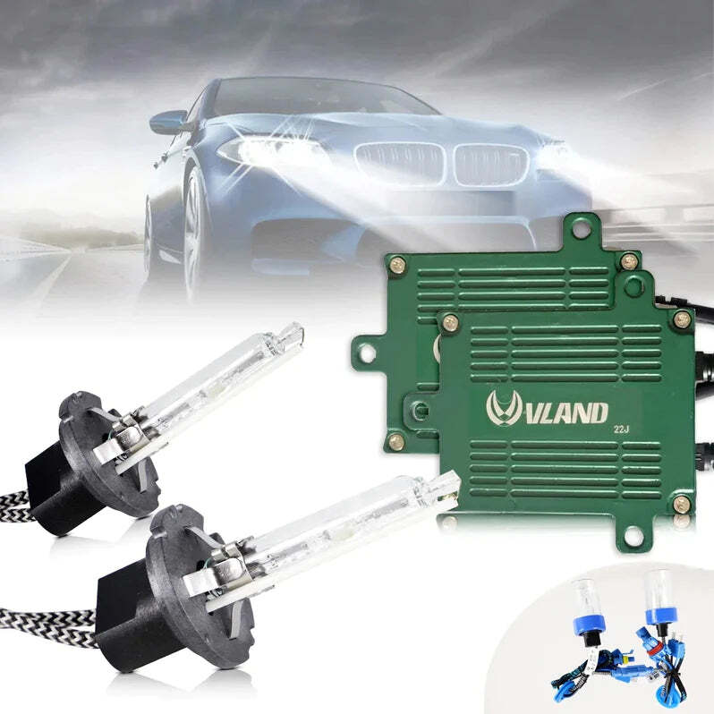 Kit phares xénon D2H 6000K VLAND haute performance avec ballast métallique 55W