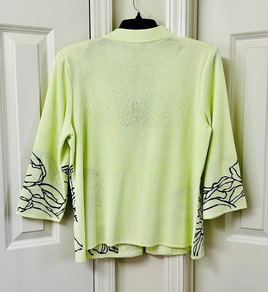 Ming Wang Women's 3/4 Sleeve Jacket, Size-M - Image 3 of 3