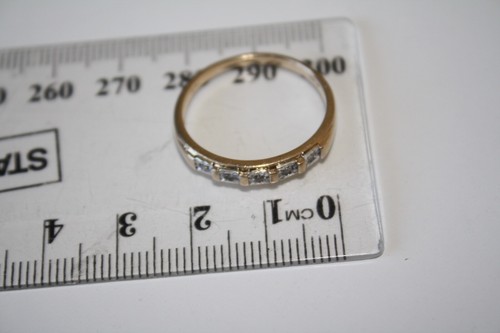 100% Genuine 9k Solid Gold Natural 0.15ct Diamond Eternity Ring.US 9.75 AU S1/2 - Picture 6 of 11