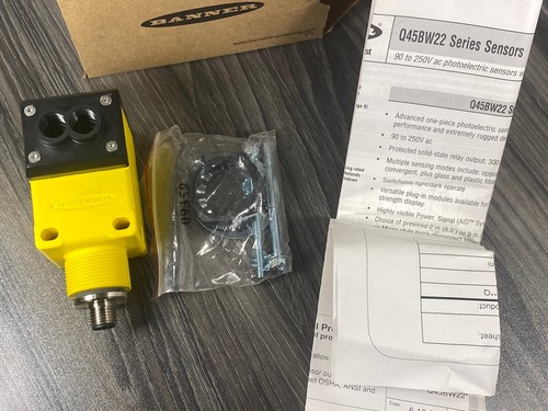 BANNER ENGINEERING Q45BW22FQ24 Photoelectric Sensor 90-250 VAC - USA - Picture 2 of 10