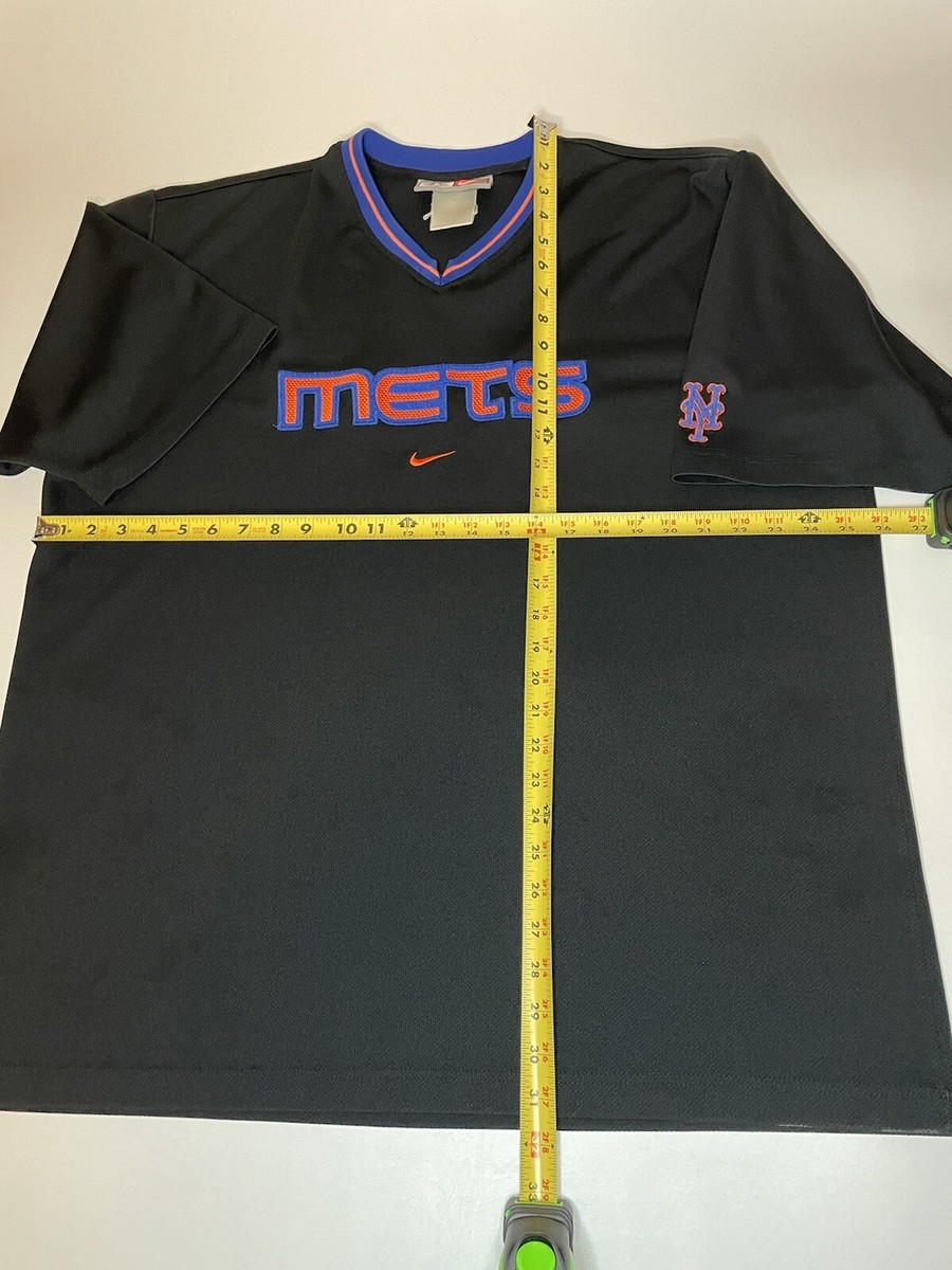 Vtg Team Nike New York Mets Black Jersey 3XL MLB NY Baseball