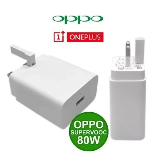 OPPO OnePlus 80W SUPERVOOC Fast Charger with 6A USB-C Cable for Phone/iPad,UK,EU - Picture 4 of 9