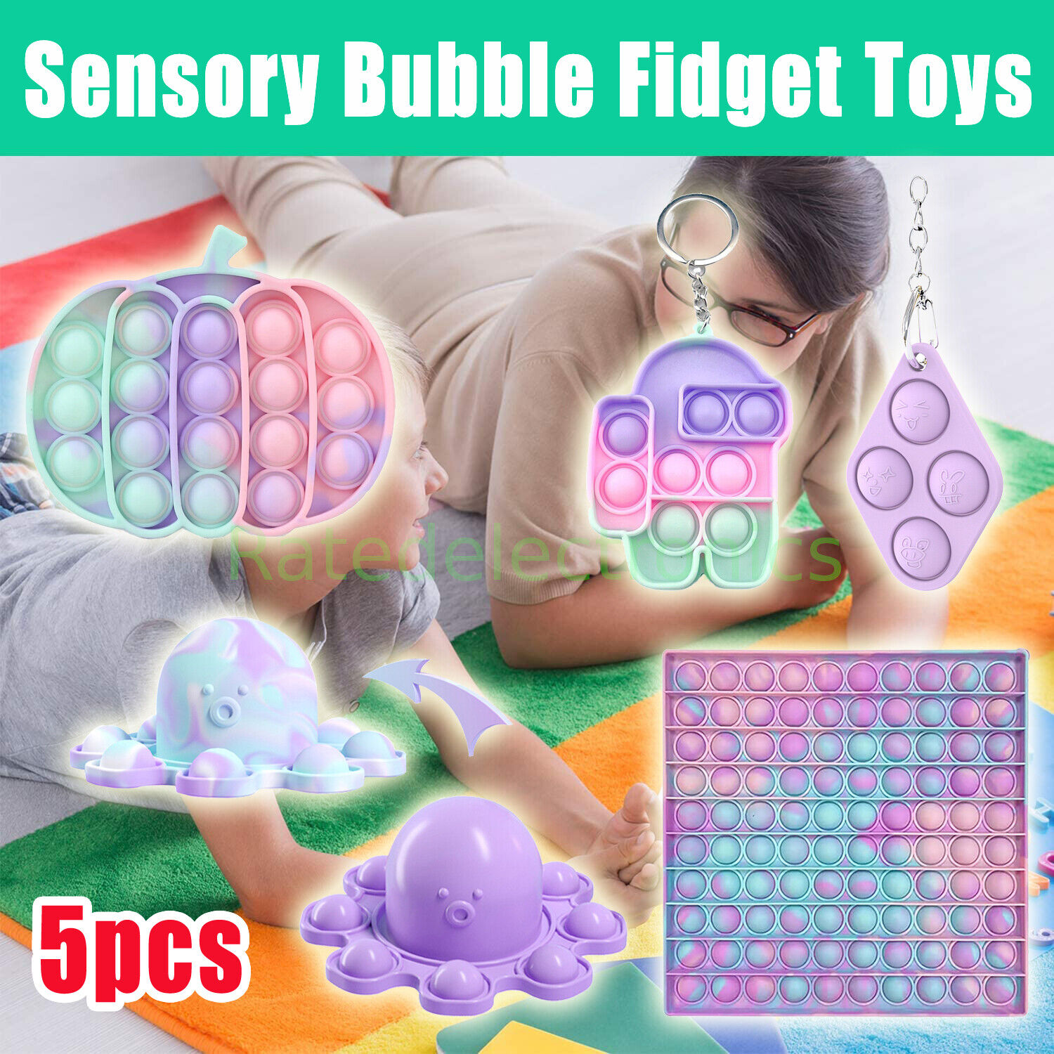 5PCS Fidget Popping Stress Courier shipping free Relief Sales of SALE items from new works Autism Calm Anxiet Sensory Toy