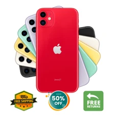 Apple iPhone 11 Yellow/Purple 64GB 128GB Unlocked Verizon At&t Smartphone