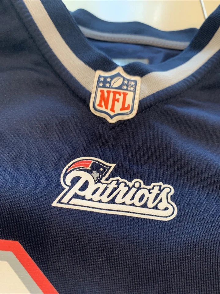 Camiseta deportiva Nike On Field de los New England Patriots Darrelle Revis #24 juvenil para mujer mediana Foto 4 de 4