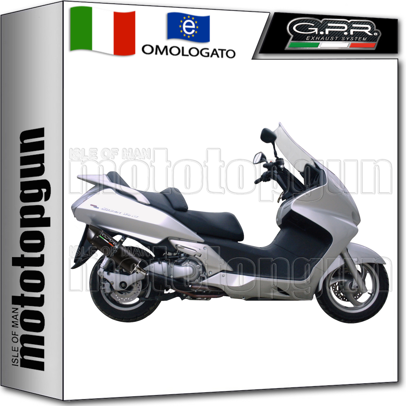 GPR SCARICO HOM FURORE NERO HONDA SILVER WING 600 IE 2016 16