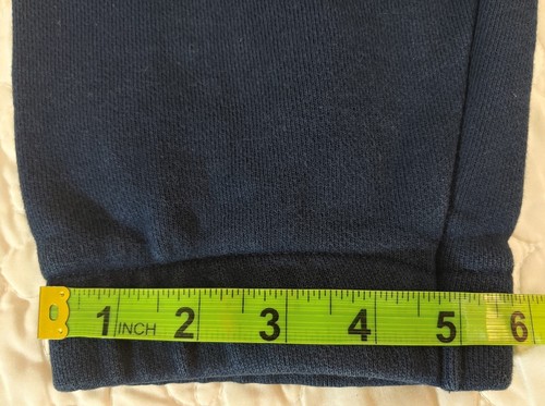 Pantaloni Adidas Originals trifoglio ricamati jogger blu navy retrò hip-hop piccoli - Foto 5 di 11
