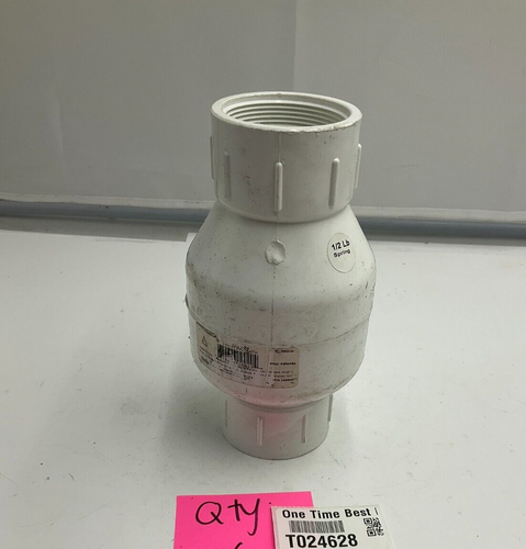 (QTY 1) NDS 2 PVC IPS Spring Check Valve FXF 1001-20 - Picture 9 of 9