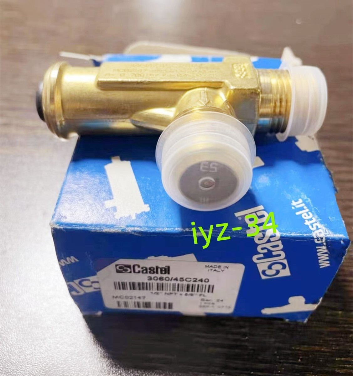 Valvola Di Sicurezza Castel 3060/45C240 (modello 6110/44) - 1 Pezzo - Nuova