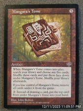 Mangara's Tome Mirage NM Artifact Rare MAGIC THE GATHERING MTG CARD (DS3D1A6)