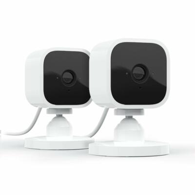 Blink Mini Indoor 1080p Wi-Fi Home Security Camera 2-Pack White Two Way Audio HD
