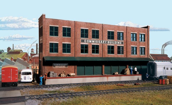 Spur H0 -- Bausatz Lagerhalle HintergrundgebäUde -- 3173 Neu-image