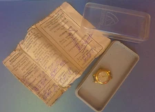 Vintage USSR Soviet Lady Mechanical Wrist Watch CHAIKA 17 Jewels w Box Document