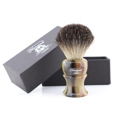 LUXURy Gift-Black Badger Hair Shaving Brush for Men with Top Grade Resin Handle