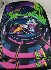  RICK & MORTY Spaceship Backpack NEW Spraymou...