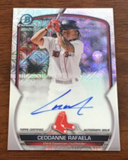CEDDANNE RAFAELA 2023 BOWMAN CHROME PROSPECTS MEGA AUTOGRAPH