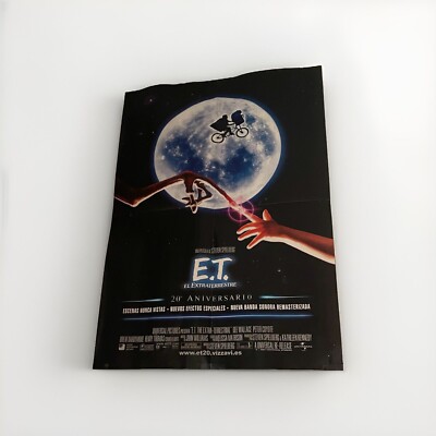 PÓSTER ORIGINAL DE LA PELÍCULA E.T. El Extraterrestre 20.º Aniversario Avance 27x40 - España