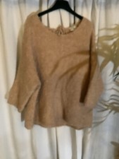 Stella Forest, Plümo, Pale Pink, Alpaca Boucle Knit Jumper Size XL