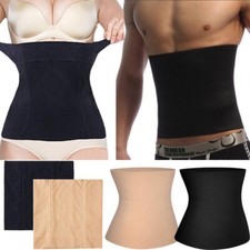 Women Men Firm Control Waist Trimmer Cincher Corset Body Shaper Boned Belly Belt