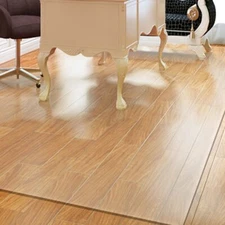 Home Office Living Room Hall Bedroom Chair Mat PVC Transparent Non Slip