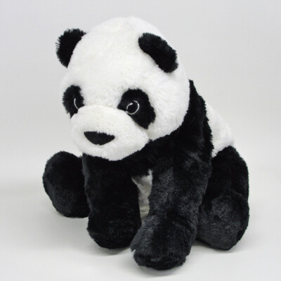 Ikea Kramig Panda Bear Stuffed Animal Plush Soft Floppy Kids Baby White Black 12