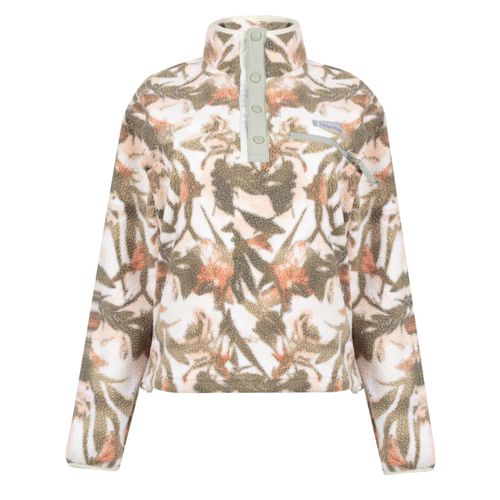 Columbia Womens Helvetia Cropped Half Snap Fleece Chalk / Floriculture | eBay
