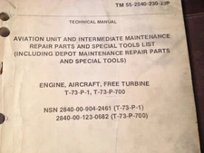 Pratt & Whitney T-73-P-1 and T-73-P-700 Parts Manual