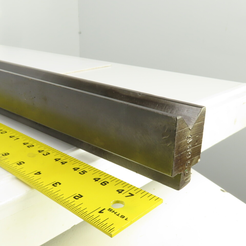 531/4" Press Brake 90° Forming V Angle Die Block 1/2" Tang 13/4"H x 1