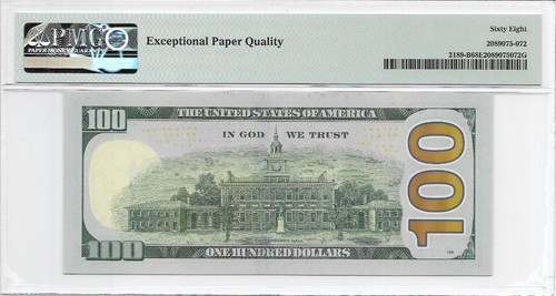 2017A $100 NEW YORK FRN. PMG SUPERB GEM Uncirculated 68 EPQ Banknote. - Picture 3 of 3