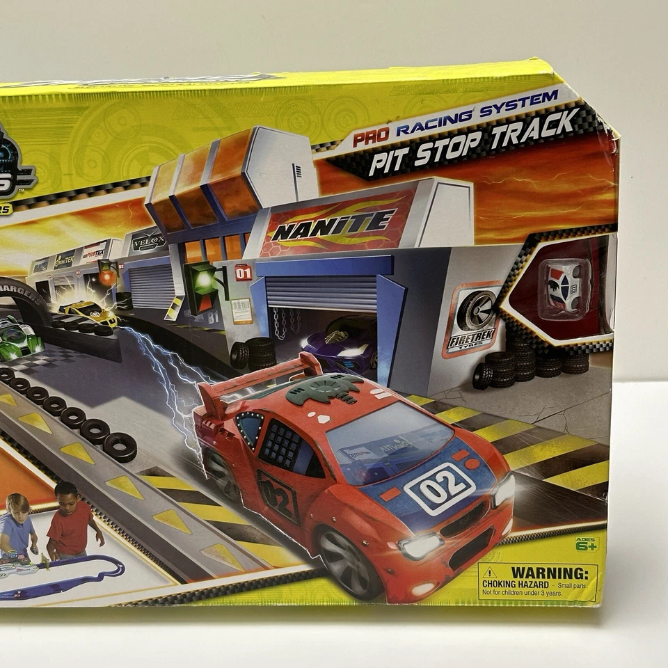 Micro Chargers Electronic Micro Racing Cars PRO RACING SYSTEM PIT STOP TRACK - Image 3 of 4