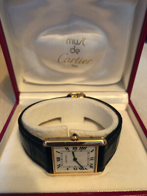 CARTIER TANK LOUIS  24 x 30 mm massiv 18K / 750er Gold inkl Box TOP Zustand