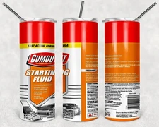 Gumout Starting Fluid Tumbler Design for 20oz Tumblr Travel Cup Double Wall