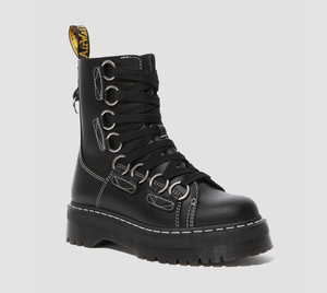 leather ankle platform boots