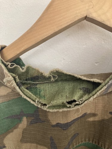 Vintage Military Camo US Army Cotton Utility Shirt Size Small - Picture 3 of 4