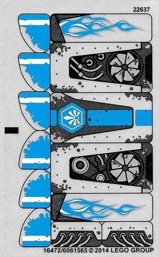 LEGO 70129 New Legends of Chima Sticker Sheet Only 100% Original Set Decals - Picture 1 of 2