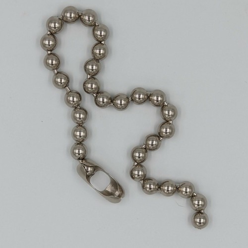 Retro big ball chain necklace or bracelet heavy metal 90s 1/2 Inch 13mm Balls - Picture 2 of 3