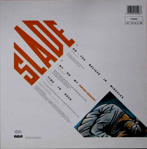 SLADE - DO YOU BELIEVE IN MIRACLES - ORIGINAL 1985 12" VINYL SINGLE & PIC SLEEVE - Picture 4 of 4