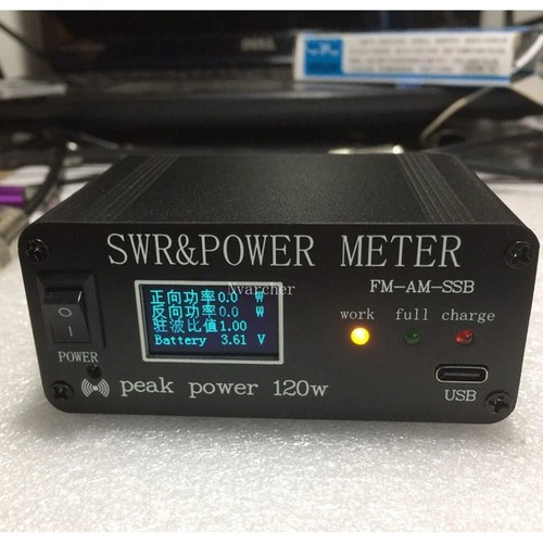 FM AM CW SSB 1,8 MHz-50 MHz SWR Misuratore di potenza di picco 120 W PWR Misuratore SWR - Foto 2 di 6