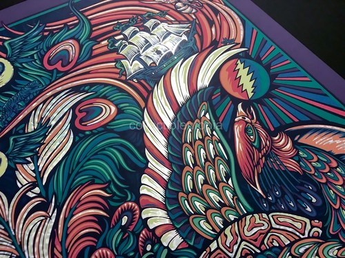 Todd Slater Grateful Dead San Francisco Winterland Holo Foil Art Print Poster - Picture 6 of 12