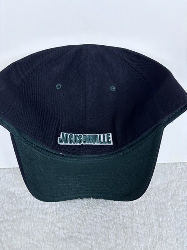 Jacksonville Dolphins Fitted Hat Wool USA Size 7 1/2 Vintage Logo Black Cap - Picture 3 of 5