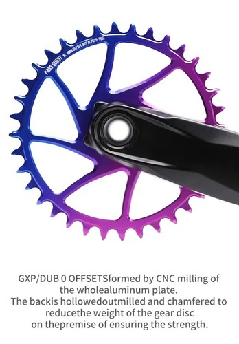 0mm Offset Chainring MTB Narrow Wide Chainwheel 30/32/34/36/38/40/42T for SRAM - Picture 16 of 31