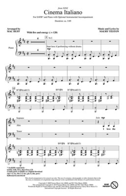 Cinema Italiano SATB Pop Choral Series Maury Yeston