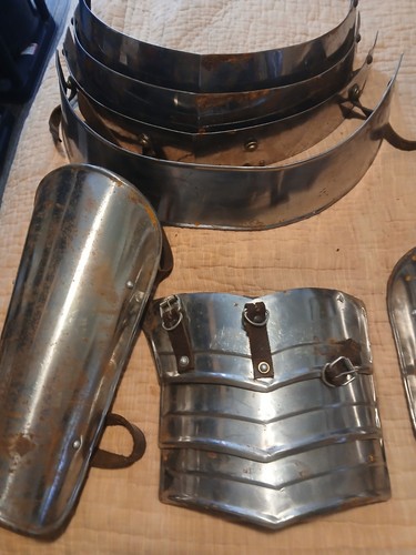 Old Medieval body Knees Armor & Liner Reenactment 15th century Thick Windlass