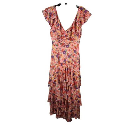 chinese dress ladies Shaya Tiered Ruffle Maxi Dress Pink main image 1