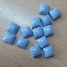 Blue Opal 6mm Square Cabochon Gemstone for Jewelry
