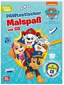 PAW Patrol: PAWtastischer Malspaß mit CD: Mehr als 40 Au... | Buch | Zustand gut - Picture 1 of 2
