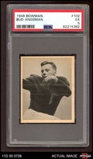 1948 Bowman #102 Bud Angsman Cardinals-FB SHORT-PRINT RC PSA 5 - EX