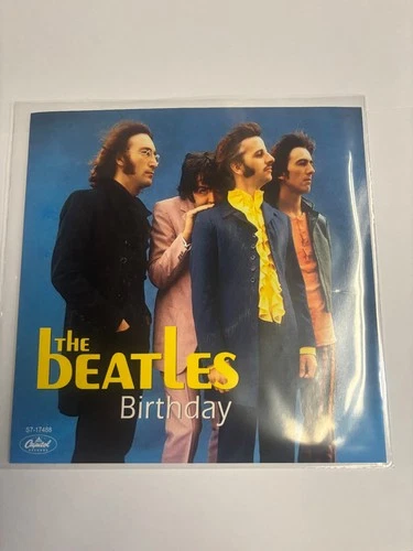 The Beatles~Birthday/Taxman/Green Vinyl 45-Mint Vinyl/Mint PictureSleeve/MLabels