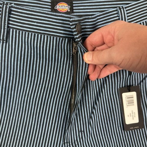 Dickies Cargo Shorts Mens 36 Hickory Stripe Carolina Blue Striped Carpenter - Picture 5 of 14